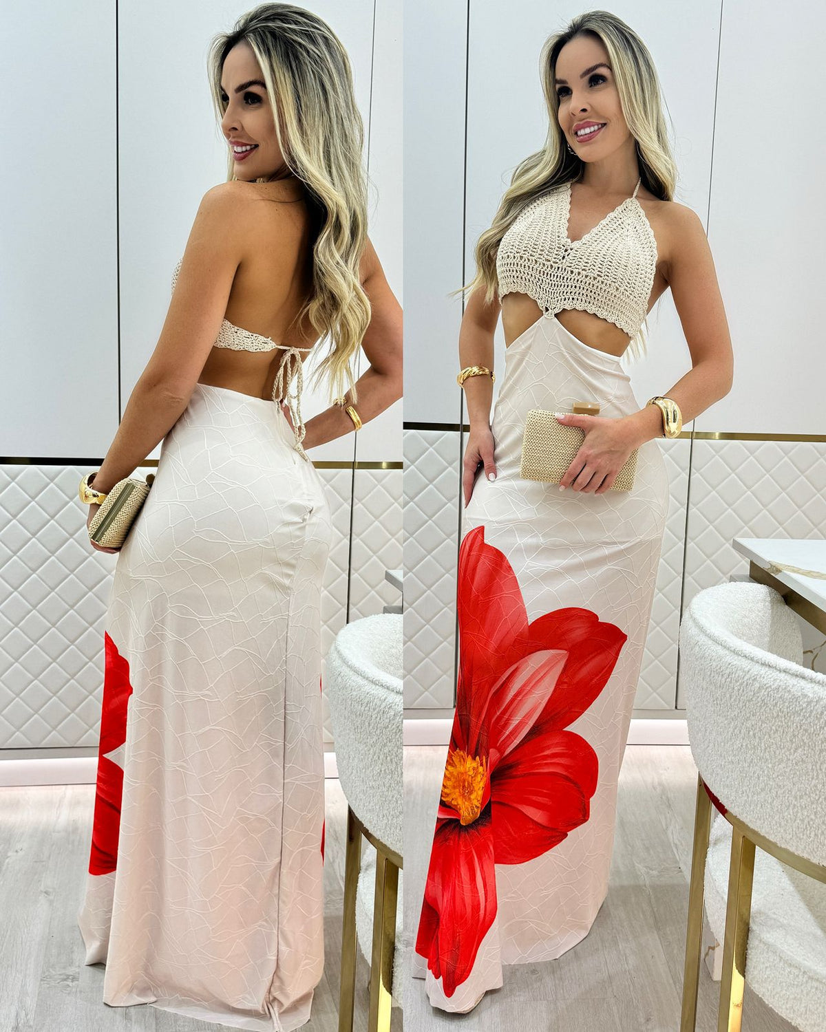 Vestido Temaki Laranja