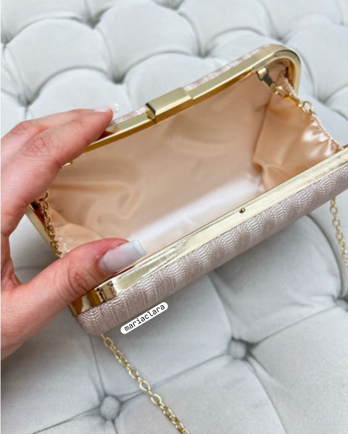 Bolsa Clutch Ágata Rosé